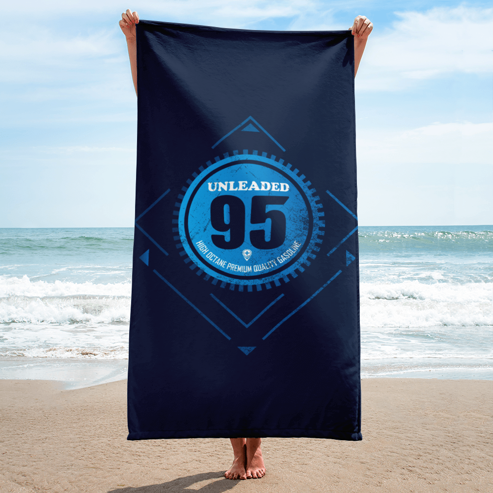 UNLEADED 95 Navy Pool Towel